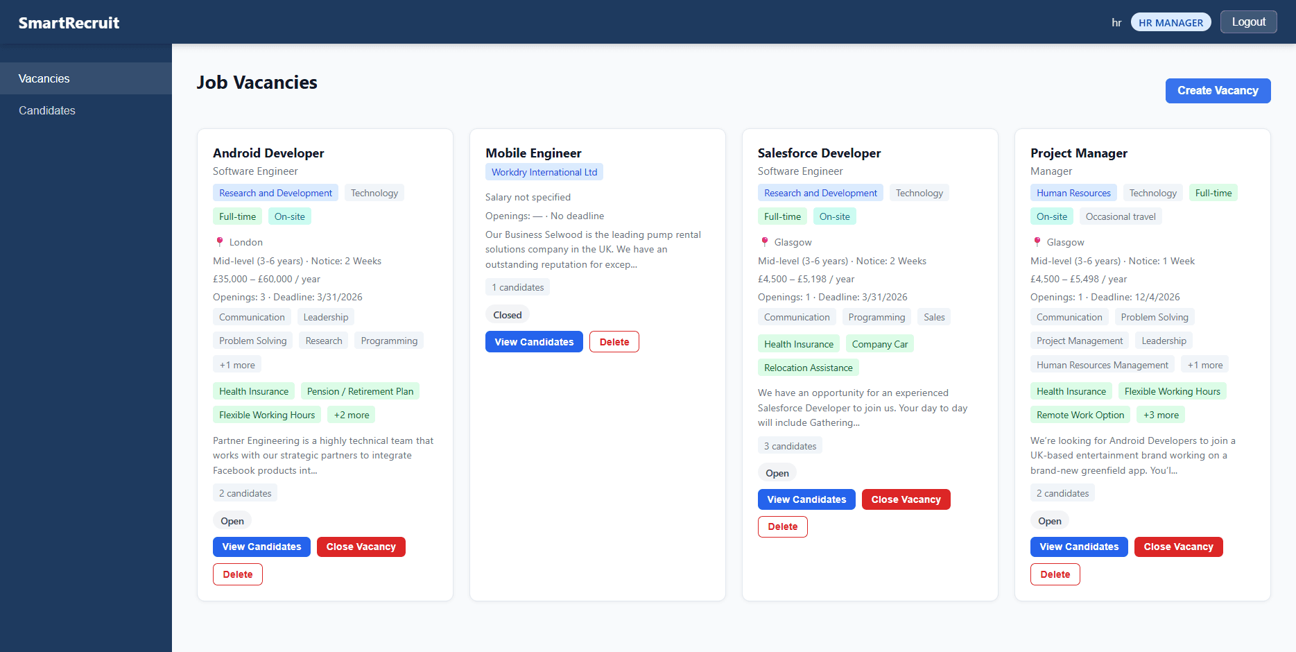 SmartRecruit: Intelligent Recruitment System with Explainable Candidate Scoring