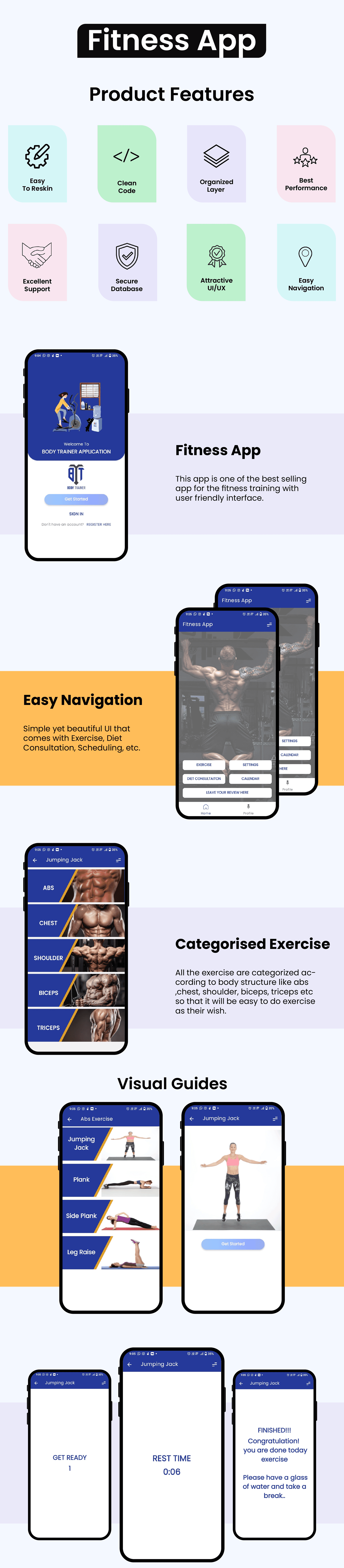 Body Trainer – Fitness App screenshot 1